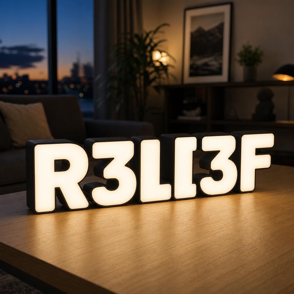 Lampe LED R3LI3F au prénom « Sofia » pour anniversaire, fabriquée par R3LI3F. près de Morges